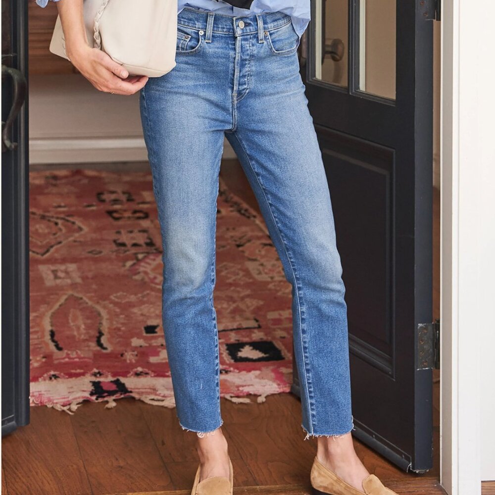 Frank & Eileen Cork Straight Leg Denim Jeans Women’s 31 - NWOT